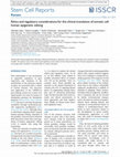 Research paper thumbnail of Ethics and regulatory considerations for the clinical translation of somatic cell human epigenetic editing