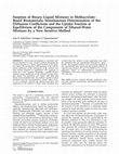 Research paper thumbnail of Sorption of Binary Liquid Mixtures in Methacrylate-Based Biomaterials; Simultaneous Determination of the Diffusion Coefficients and the Uptake Fraction at Equilibrium of the Components of Ethanol-Water Mixtures by a New Iterative Method