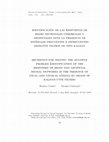 Research paper thumbnail of Identificación de las Respuestas de Redes Neuronales Cerebrales y Artificiales ante la Presencia de Estímulos Frecuentes e Infrecuentes mediante Filtros de tipo Kalman