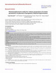 Research paper thumbnail of Histomorphometric study for volume proportion of certain parameters in placenta of pregnancy induced hypertension