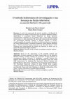 Research paper thumbnail of O método holmesiano de investigação e sua herança na ficção televisiva: os casos de Sherlock e The good wife