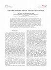 Research paper thumbnail of Self-Rated Health and Survival: A Seven-Years Follow-Up