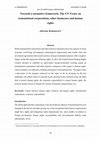 Research paper thumbnail of Towards a normative framework: The UN Treaty on transnational corporations, other businesses and human1 rights