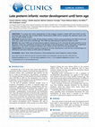 Research paper thumbnail of Late preterm infants' motor development until term age