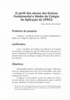 Research paper thumbnail of O perfil dos alunos dos Ensinos Fundamental e Médio do Colégio de Aplicação da UFRGS