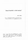 Research paper thumbnail of Eduard Hanslick e o Belo Musical