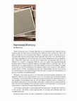 Research paper thumbnail of Nameless Memory - Book Excerpt