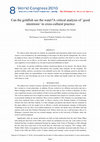 Research paper thumbnail of Can the goldfish see the water? A critical analysis of ‘good intentions’ in cross-cultural practice