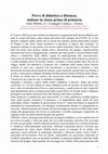 Research paper thumbnail of Prove di didattica a distanza, italiano in classe prima di primaria