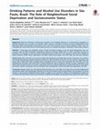 Research paper thumbnail of Drinking Patterns and Alcohol Use Disorders in São Paulo, Brazil: The Role of Neighborhood Social Deprivation and Socioeconomic Status