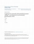 Research paper thumbnail of Capping of an extremely soft neutralised uranium tailings - a case history in environmental mechanics