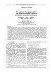 Research paper thumbnail of The aspects of angiogenesis in anal canal carcinomas compared with that in colorectal carcinomas