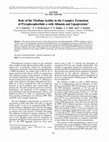 Research paper thumbnail of Role of the medium acidity in the complex formation of pyropheophorbide a with albumin and lipoproteins