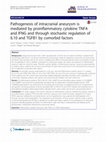 Research paper thumbnail of Pathogenesis of intracranial aneurysm is mediated by proinflammatory cytokine TNFA and IFNG and through stochastic regulation of IL10 and TGFB1 by comorbid factors