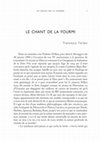 Research paper thumbnail of Le chant de la fourmi