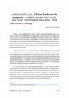 Research paper thumbnail of 2021- [Resenha] Último Caderno de Lanzarote (Revista do GEL, v. 18, n. 2)