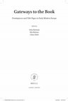 Research paper thumbnail of Gateways to the Book: Frontispieces and Title Pages in Early Modern Europe [Eds. Gitta Bertram, Nils Büttner, Claus Zittel]