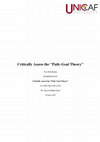 Research paper thumbnail of Critically Assessing the Path–Goal Theory