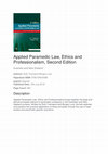 Research paper thumbnail of TEXT: Applied paramedic law, ethics and professionalism