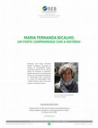 Research paper thumbnail of Maria Fernanda Bicalho. Un fuerte compromiso con la Historia