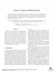 Research paper thumbnail of On the use of agents in a BioInformatics grid