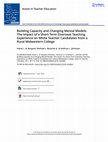 Research paper thumbnail of Burgard, K. & Boucher, M. L., & Johnston, K. (2018). Building capacity and changing mental models: The impact of a short-term oversees teaching experience on rural, White teacher candidates. Action in Teacher Education, 40(1), 96-112. doi: 10.1080/01626620.2018.1424662