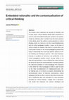 Research paper thumbnail of Embedded rationality and the contextualisation of critical thinking