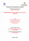 Research paper thumbnail of Implementing opportunistic spectrum access in LTE-advanced