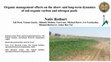 Research paper thumbnail of Organic management effects on the short- and long-term dynamics of soil organic carbon and nitrogen pools