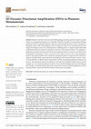 Research paper thumbnail of 2D Dynamic Directional Amplification (DDA) in Phononic Metamaterials