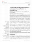 Research paper thumbnail of Alternaria Toxins: Potential Virulence Factors and Genes Related to Pathogenesis