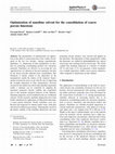 Research paper thumbnail of Optimization of nanolime solvent for the consolidation of coarse porous limestone