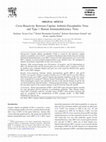 Research paper thumbnail of Cross-reactivity between caprine arthritis-encephalitis virus and type 1 human immunodeficiency virus