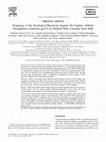 Research paper thumbnail of Frequency of the Serological Reactivity Against the Caprine Arthritis Encephalitis Lentivirus gp135 in Children Who Consume Goat Milk