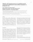 Research paper thumbnail of Obstetric and neonatal outcomes to recombinant porcine somatotropin administered in the last third of pregnancy to primiparous sows