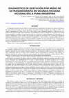 Research paper thumbnail of Diagnostico De Gestación Por Medio De Ultrasonografía en Vicuñas (Vicugna Vicugna) en La Puna Argentina