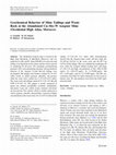 Research paper thumbnail of Geochemical Behavior of Mine Tailings and Waste Rock at the Abandoned Cu–Mo–W Azegour Mine (Occidental High Atlas, Morocco)