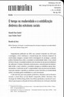 Research paper thumbnail of O tempo na Modernidade e a estabilização dinâmica das estruturas sociais