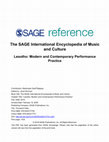 Research paper thumbnail of Lesotho: Modern and Contemporary Performance Practice