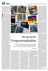 Research paper thumbnail of Die deutsche Vergessenskultur. Warum Holocaust und Kolonialismus Teil deutscher Vergessenskultur sind