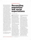 Research paper thumbnail of Schieder Reconciling population and social expectations East Asia Forum Quarterly