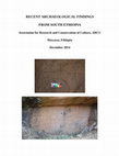 Research paper thumbnail of Recent Archaeological Findings from South Ethiopia