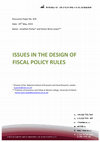 Research paper thumbnail of Issues in the Design of Fiscal Policy Rules