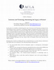 Research paper thumbnail of Call for Abstracts, ACLA Annual Meeting (June 15-18, 2022, Taiwan) - Literature and Technology: Reclaiming the Legacy of Fiction?