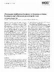 Research paper thumbnail of Chromogenic identification of promoters in Streptomyces lividans by using an ampC β-lactamase promoter-probe vector