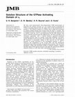 Research paper thumbnail of Solution Structure of the GTPase Activating Domain of a s