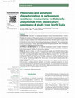 Research paper thumbnail of {"__content__"=>"Phenotypic and genotypic characterization of carbapenem resistance mechanisms in from blood culture specimens: A study from North India.", "i"=>{"__content__"=>"Klebsiella pneumoniae"}}