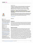 Research paper thumbnail of Impact of early-onset persistent stunting on cognitive development at 5 years of age: Results from a multi-country cohort study