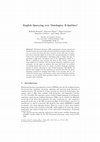 Research paper thumbnail of English Querying over Ontologies: E-QuOnto