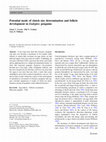 Research paper thumbnail of Potential mode of clutch size determination and follicle development in Eudyptes penguins